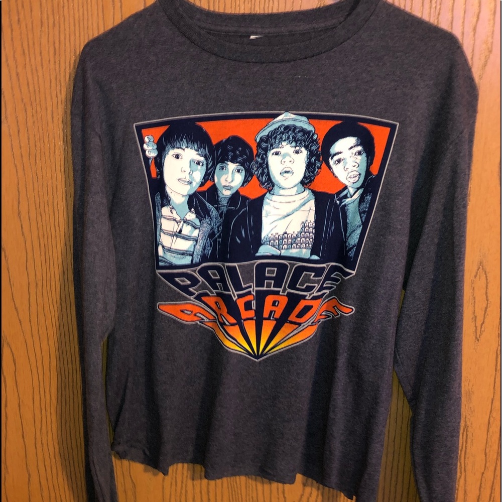 stranger things long sleeve cropped